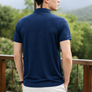 Kit Com 5 Camisas Polo Masculina Em Seda Gelo e Elastano - Padrão Visual Premium Aurion
