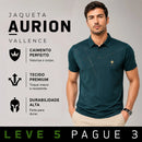 Kit Com 5 Camisas Polo Masculina Em Seda Gelo e Elastano - Padrão Visual Premium Aurion