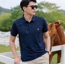 Kit Com 5 Camisas Polo Masculina Em Seda Gelo e Elastano - Padrão Visual Premium Aurion