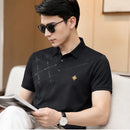 Kit Com 5 Camisas Polo Masculina Em Seda Gelo e Elastano - Padrão Visual Premium Aurion
